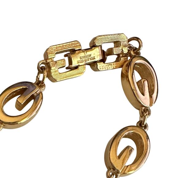 Givenchy G Link Gold Plate Bracelet - Picture 1 of 16